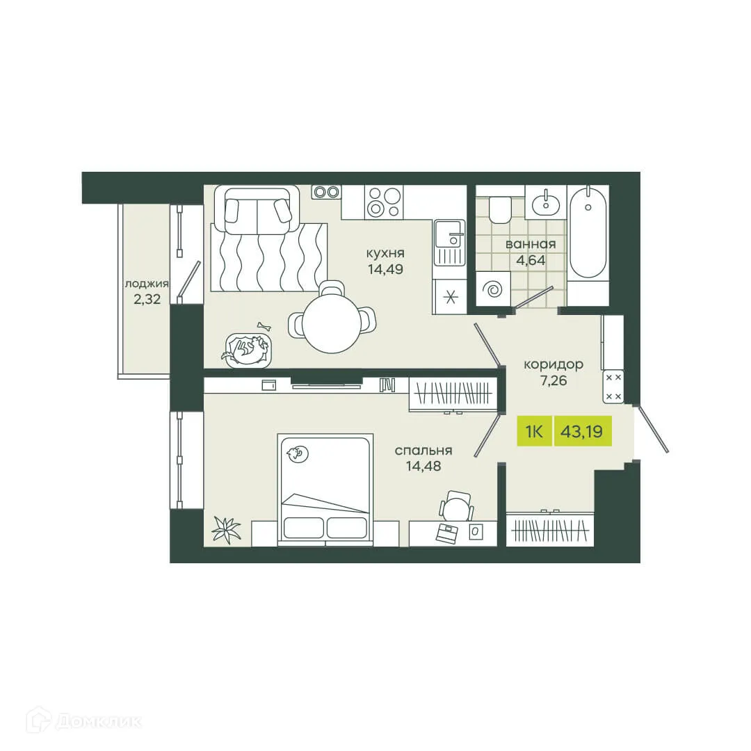 Фото квартиры в ЖК Белкин