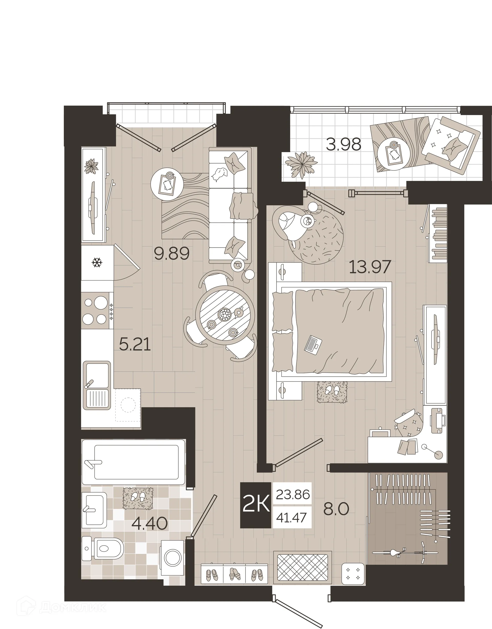 Фото квартиры в ЖК Авторский квартал