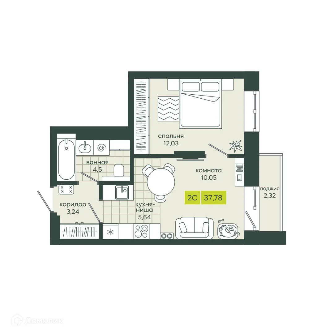 Фото квартиры в ЖК Белкин