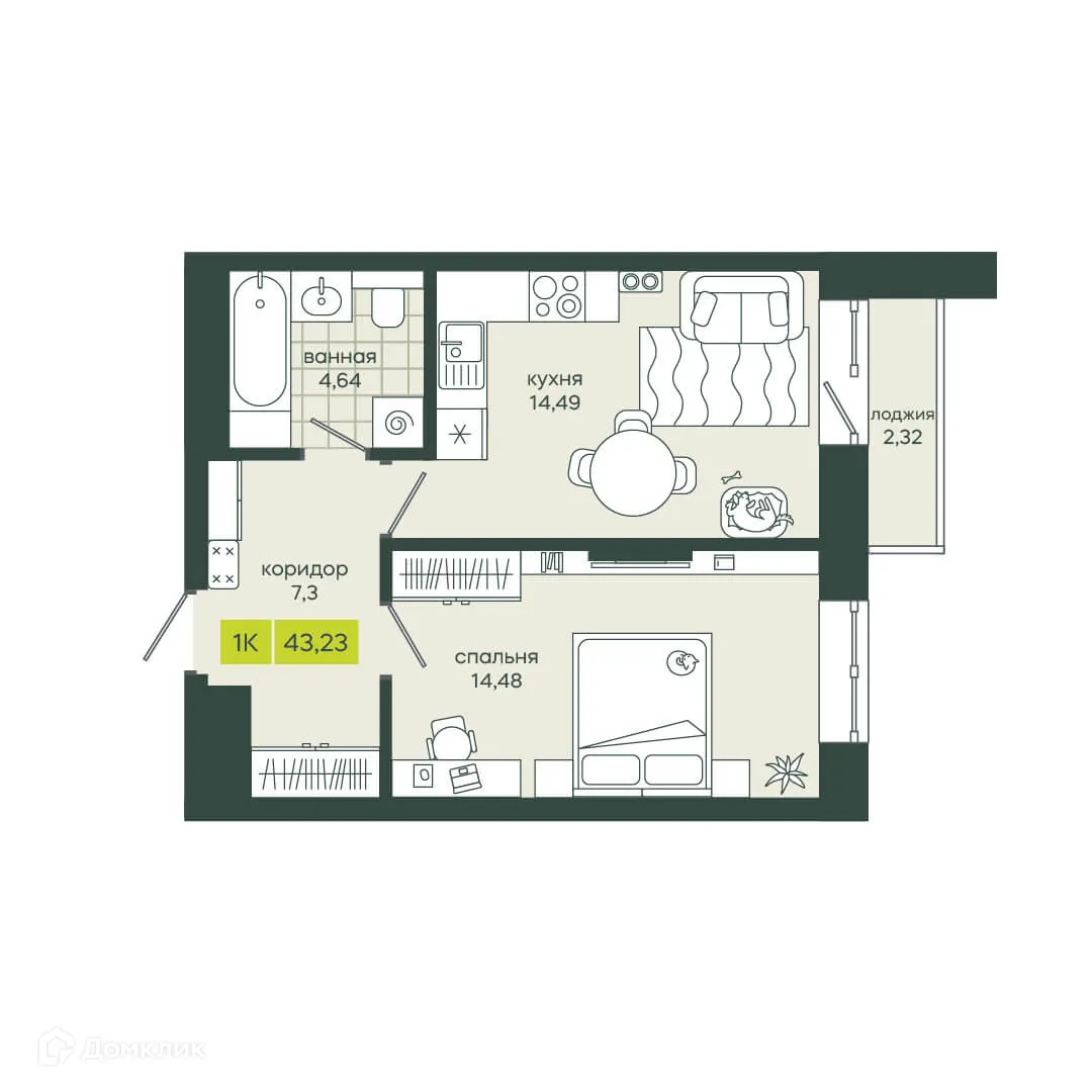 Фото квартиры в ЖК Белкин