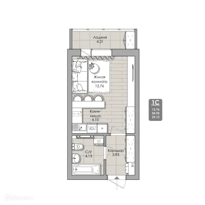 Фото квартиры в NOVA-апарт