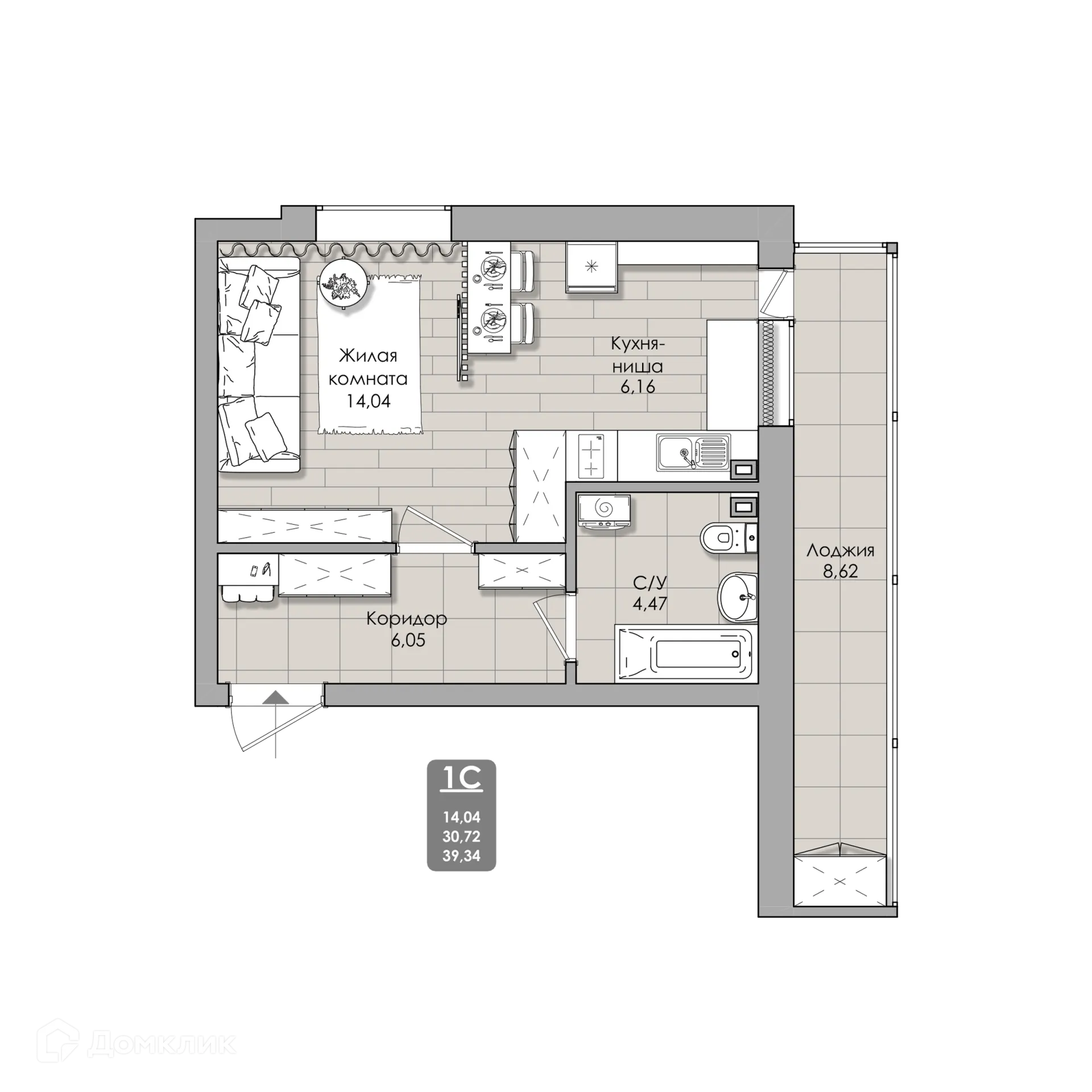 Фото квартиры в NOVA-апарт