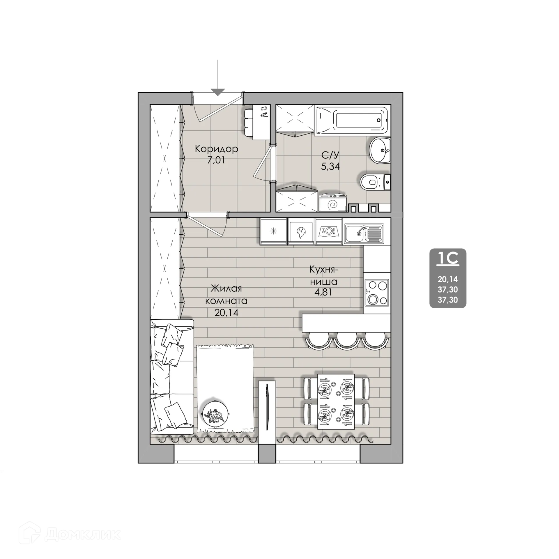 Фото квартиры в NOVA-апарт