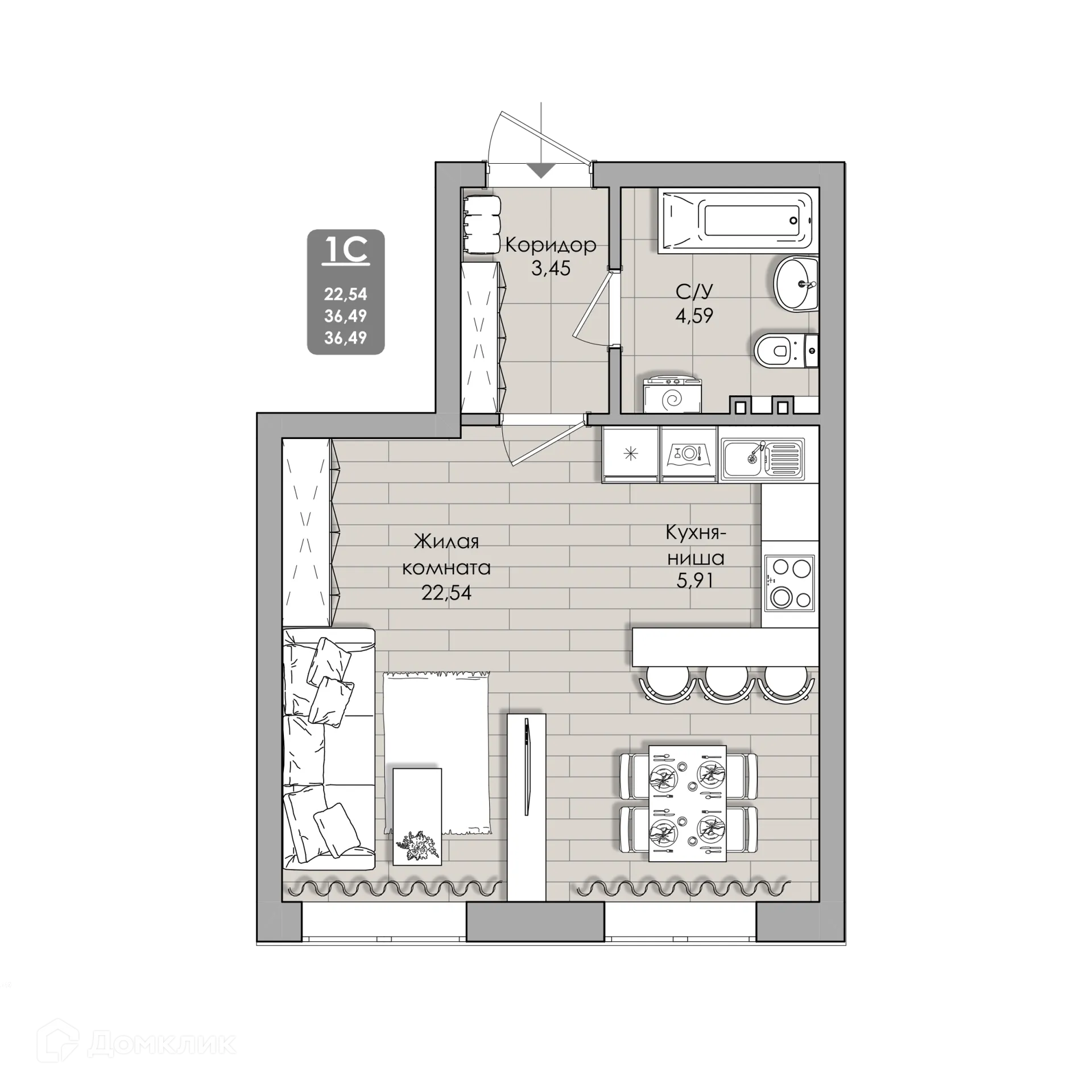 Фото квартиры в NOVA-апарт