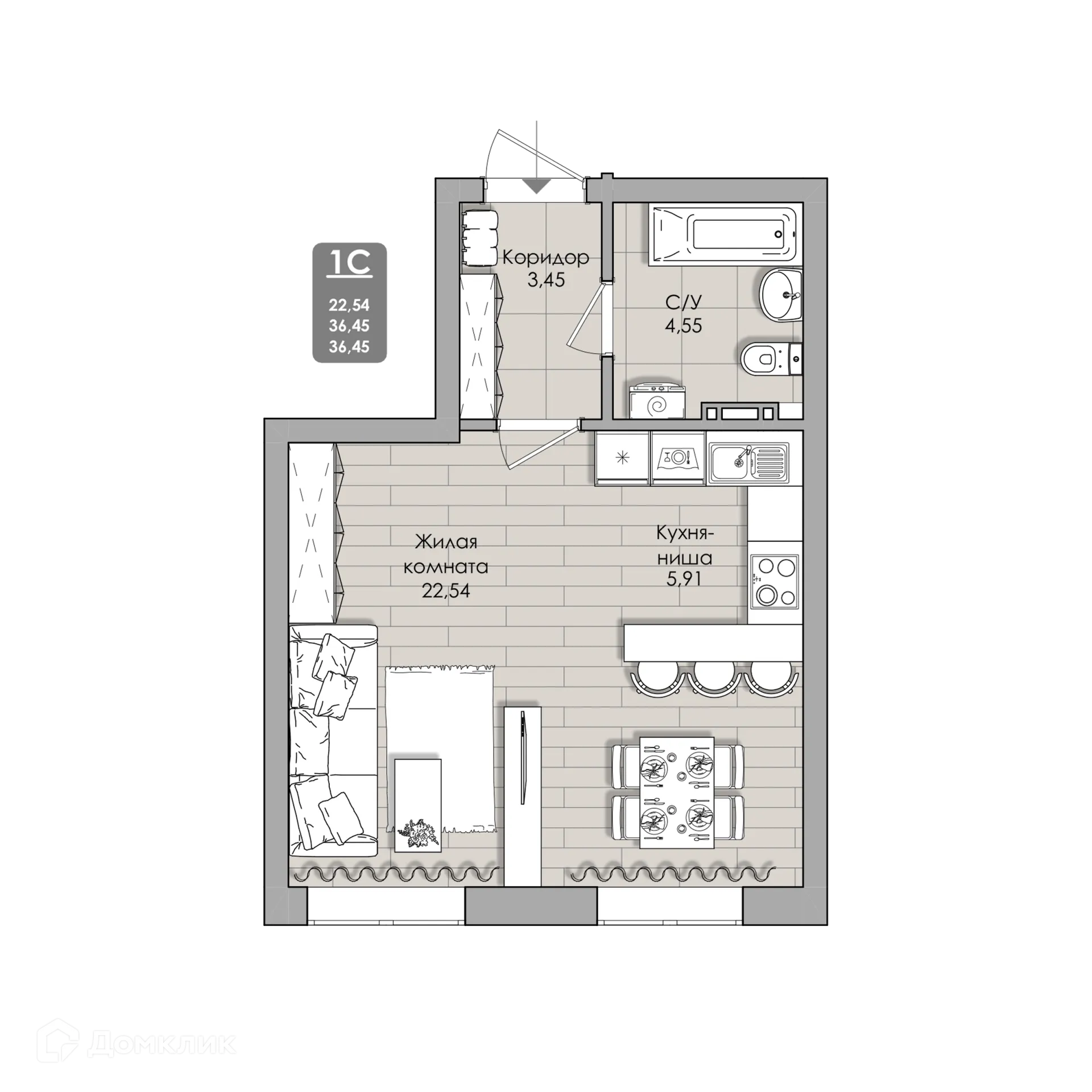 Фото квартиры в NOVA-апарт