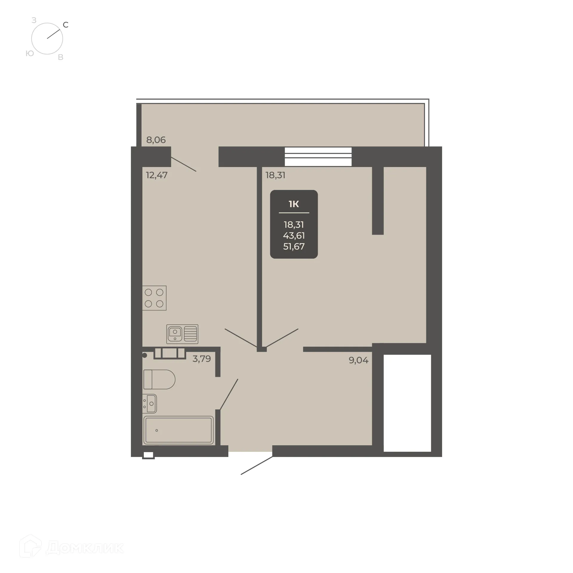 Фото квартиры в NOVA-апарт