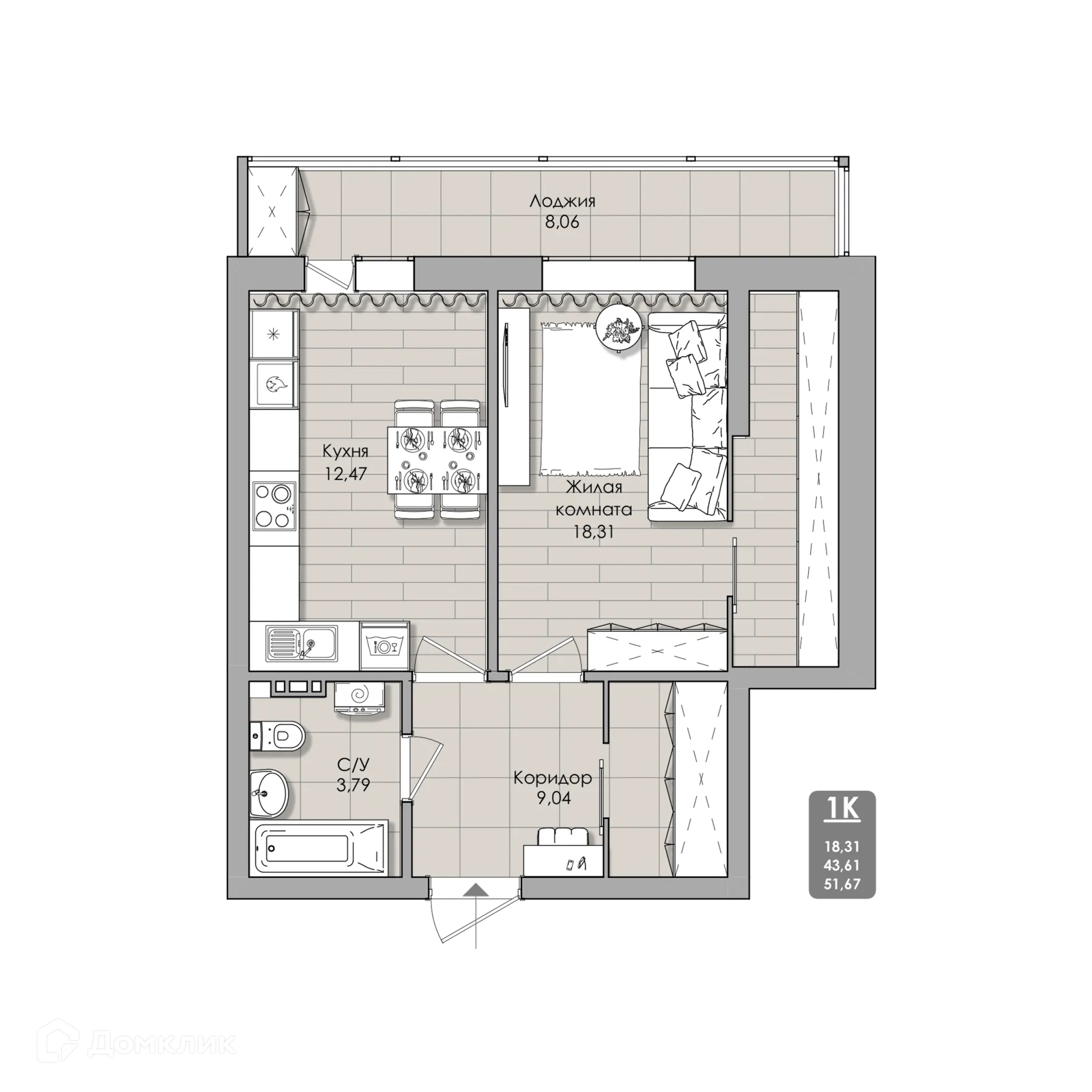 Фото квартиры в NOVA-апарт