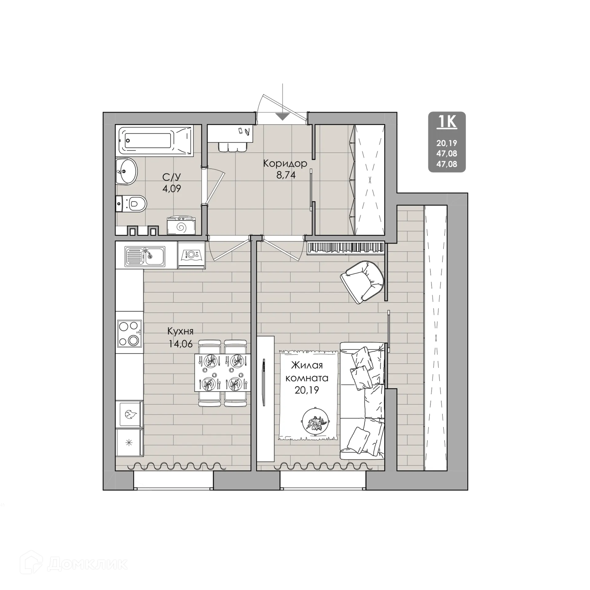 Фото квартиры в NOVA-апарт