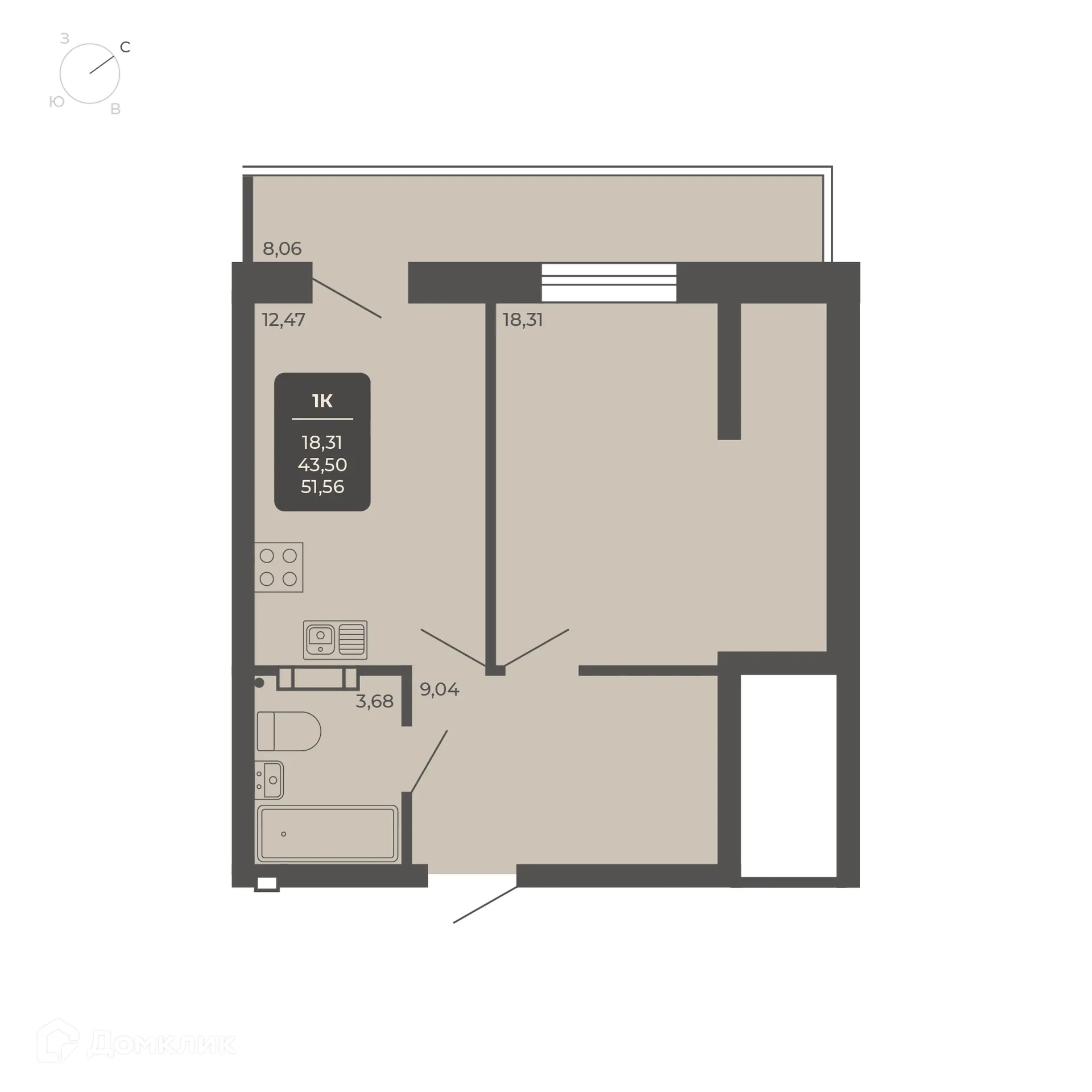 Фото квартиры в NOVA-апарт