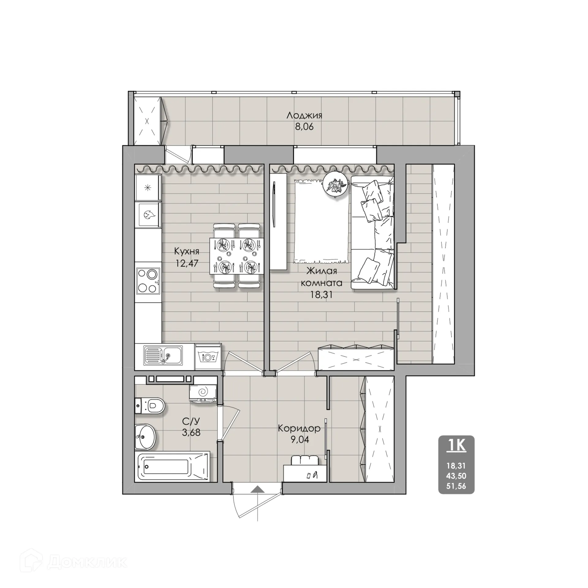 Фото квартиры в NOVA-апарт