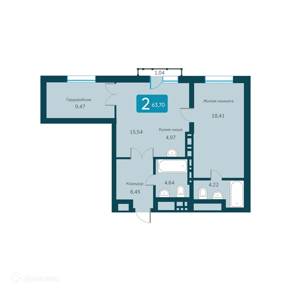 Фото квартиры в ЖК "Марсель-2"