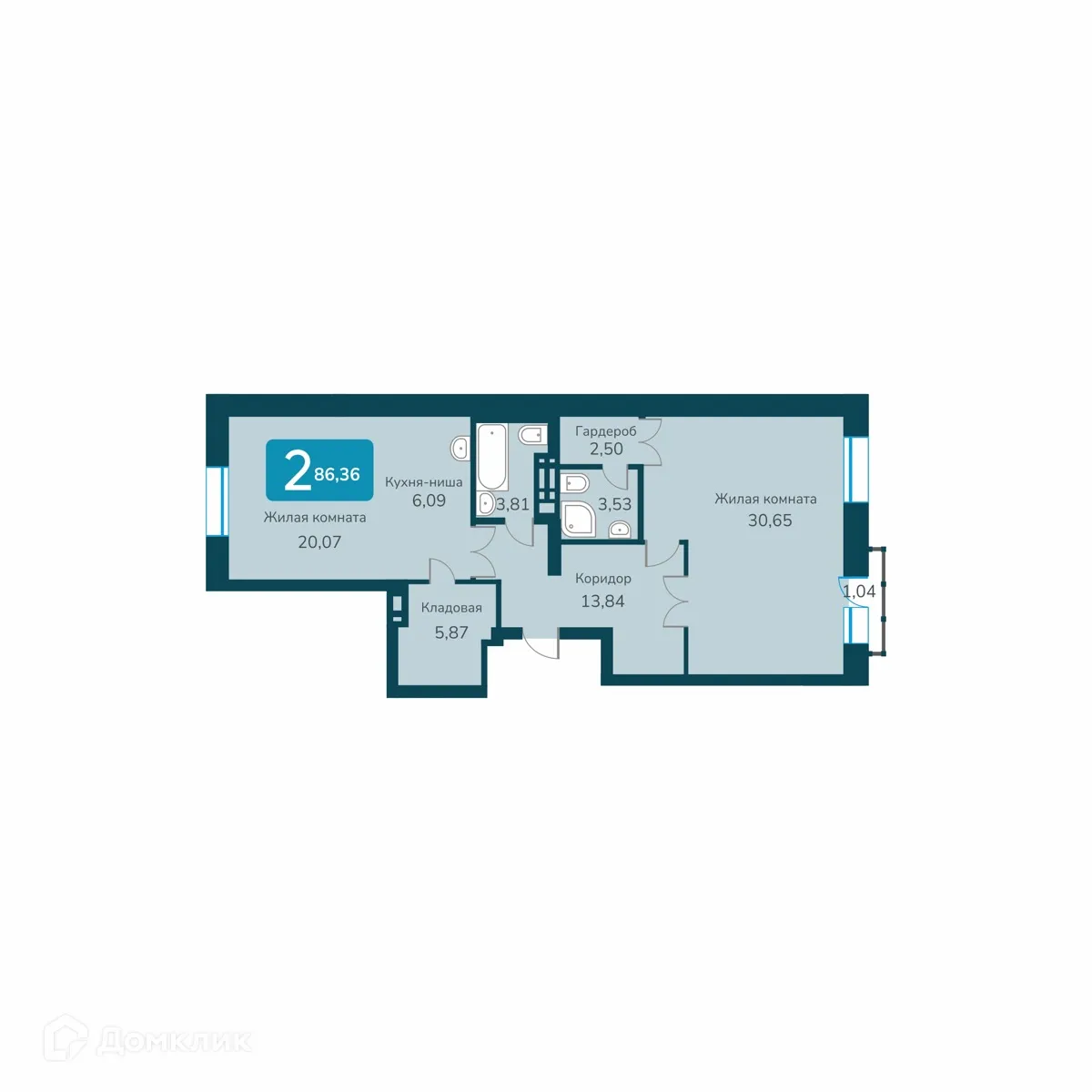 Фото квартиры в ЖК "Марсель-2"