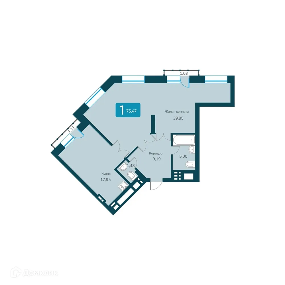 Фото квартиры в ЖК "Марсель-2"