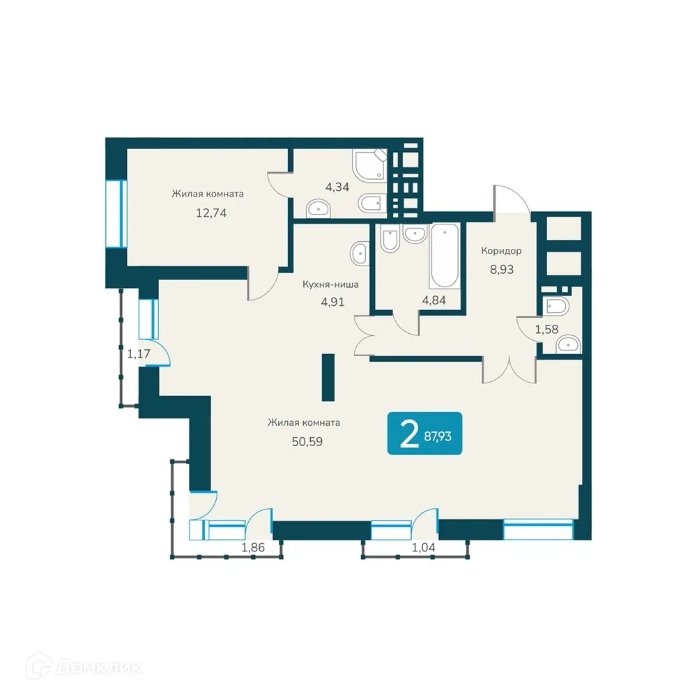 Фото квартиры в ЖК "Марсель-2"