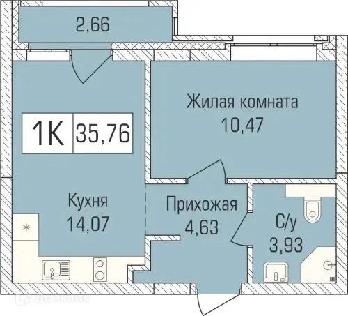 Фото квартиры в ЖК "Цивилизация"