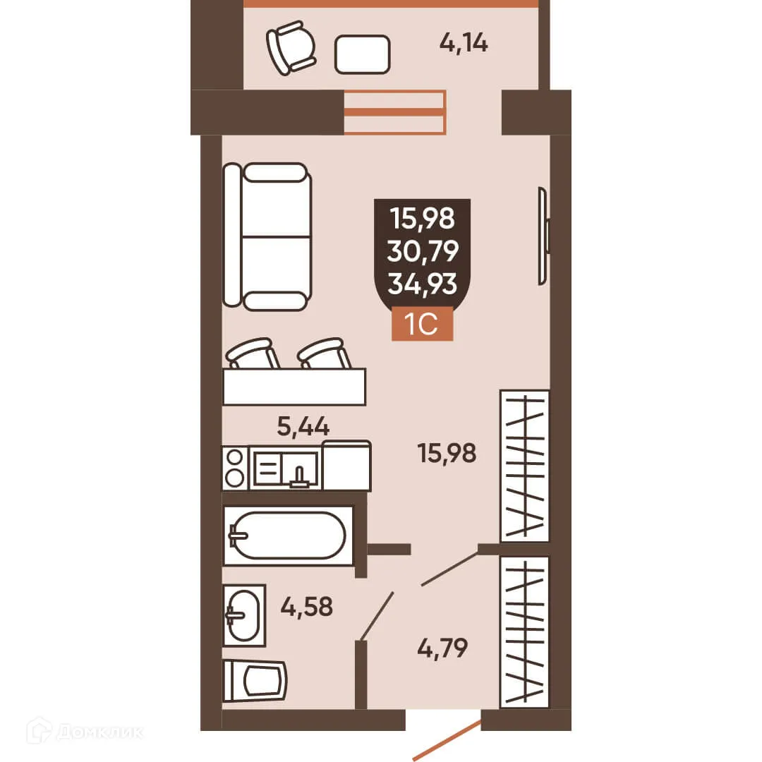 Фото квартиры в ЖК ЕРМАК