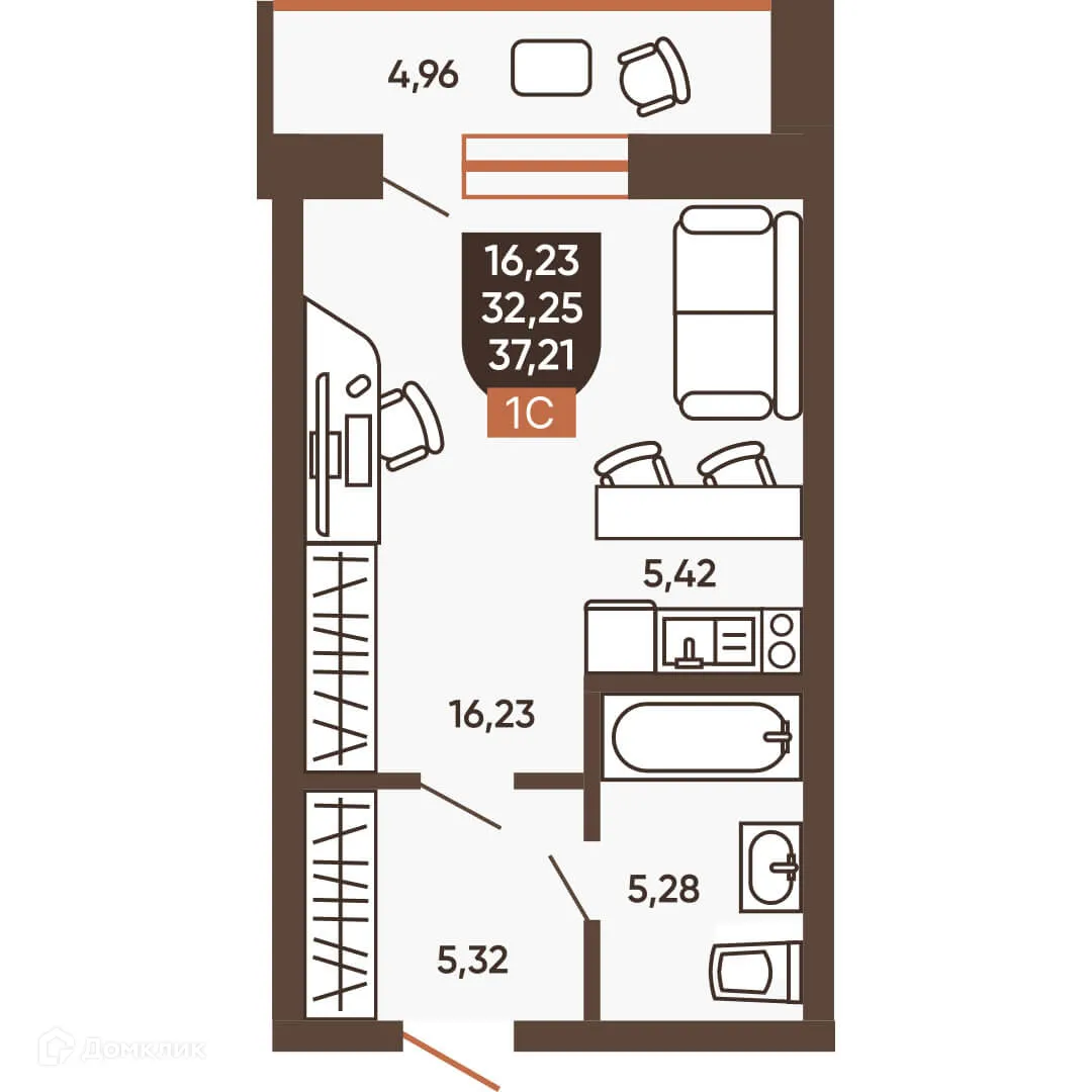 Фото квартиры в ЖК ЕРМАК