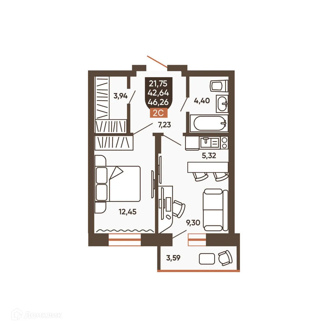 Фото квартиры в ЖК ЕРМАК