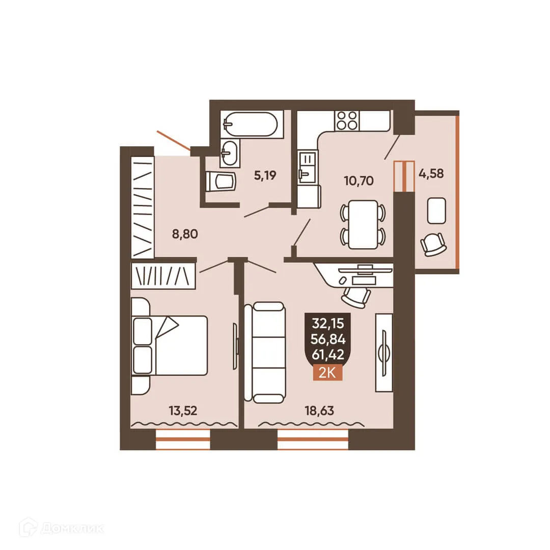 Фото квартиры в ЖК ЕРМАК