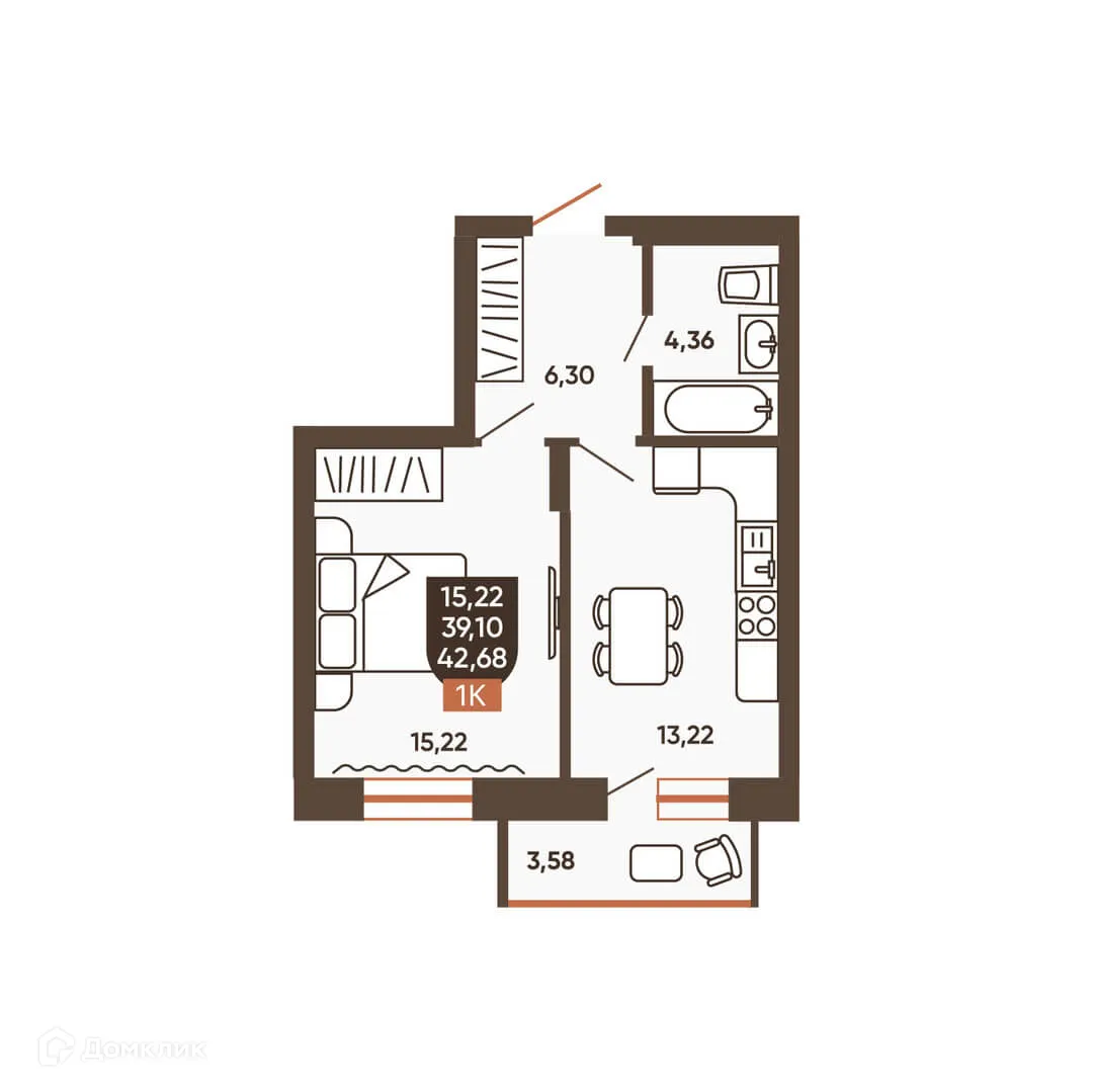 Фото квартиры в ЖК ЕРМАК