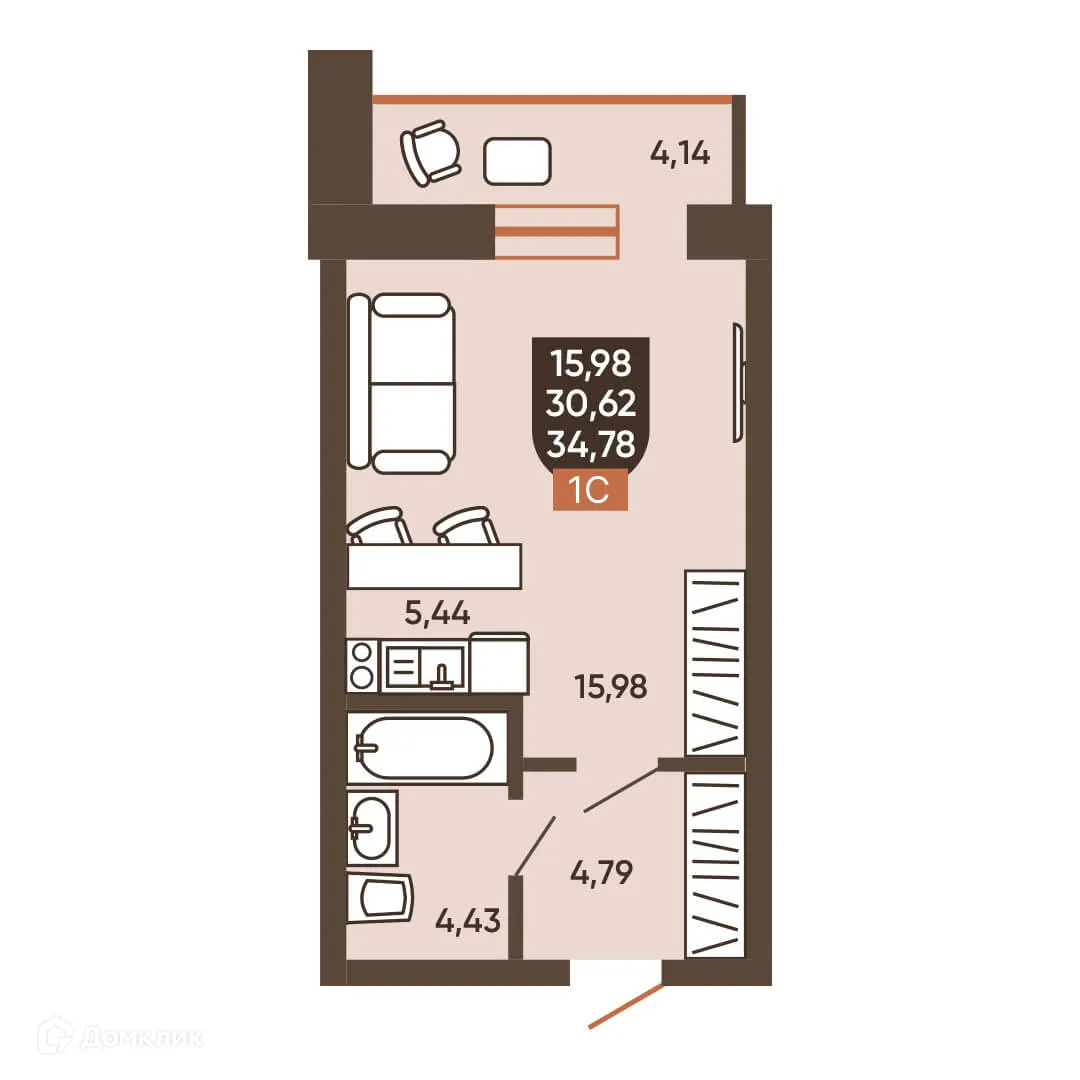 Фото квартиры в ЖК ЕРМАК