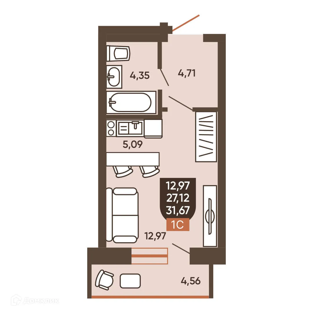 Фото квартиры в ЖК ЕРМАК