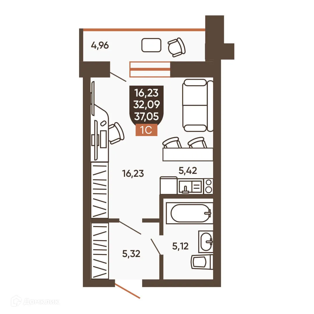 Фото квартиры в ЖК ЕРМАК