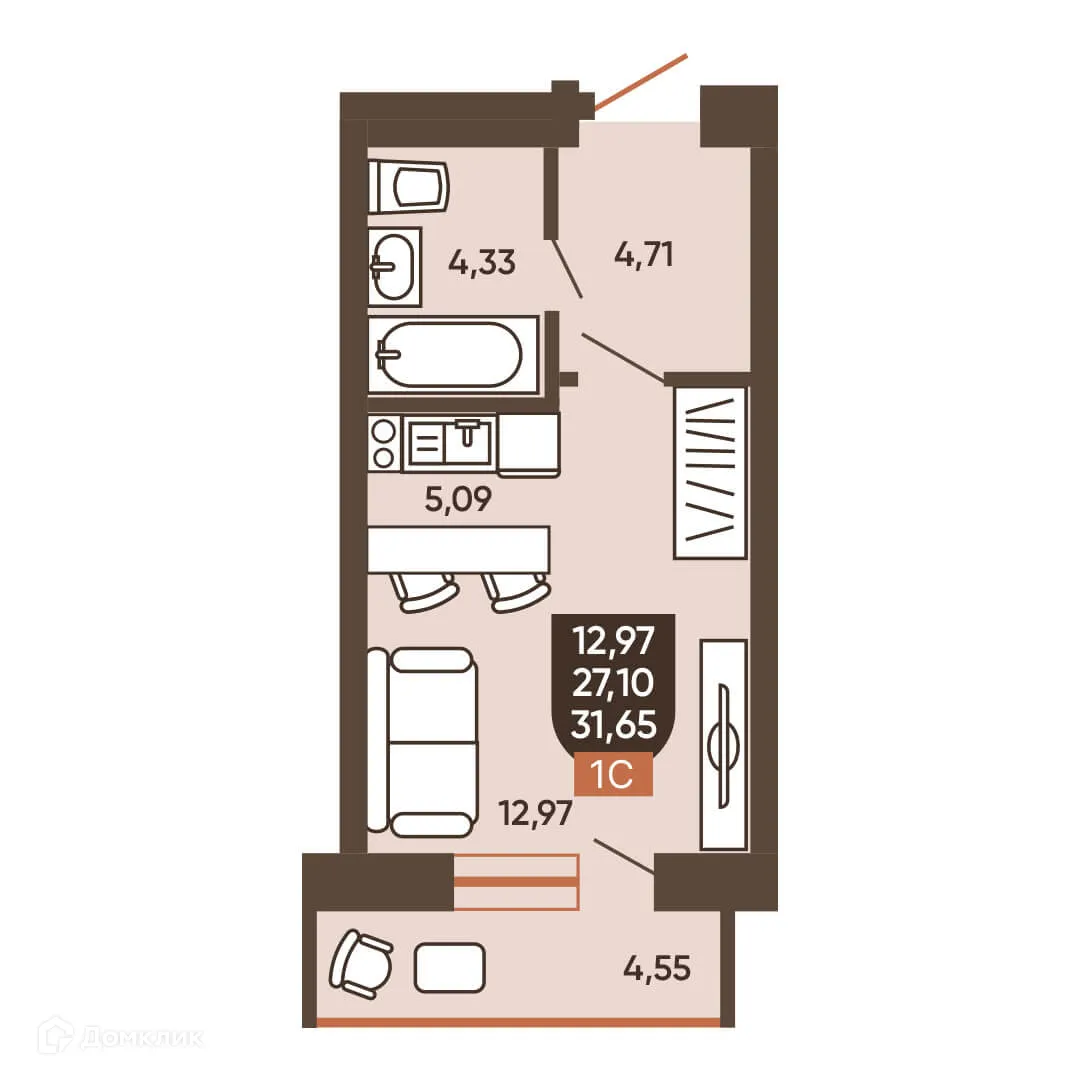 Фото квартиры в ЖК ЕРМАК