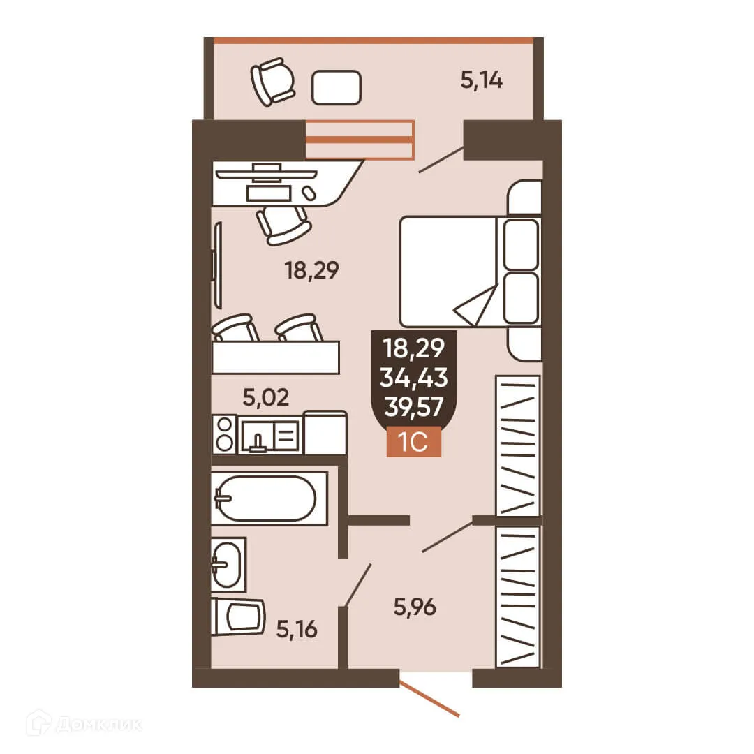 Фото квартиры в ЖК ЕРМАК