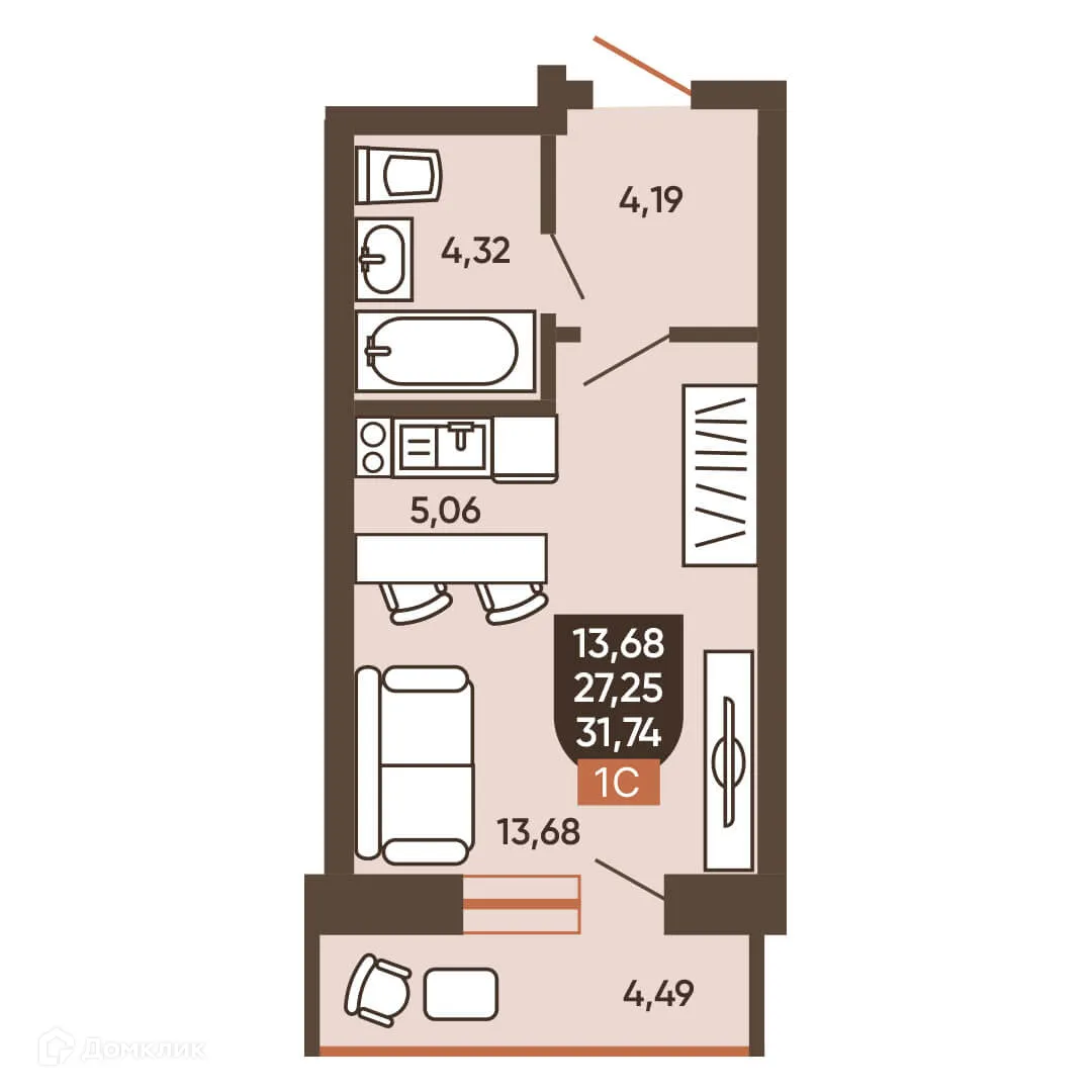 Фото квартиры в ЖК ЕРМАК