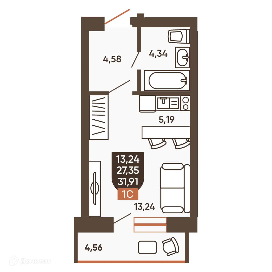 Фото квартиры в ЖК ЕРМАК