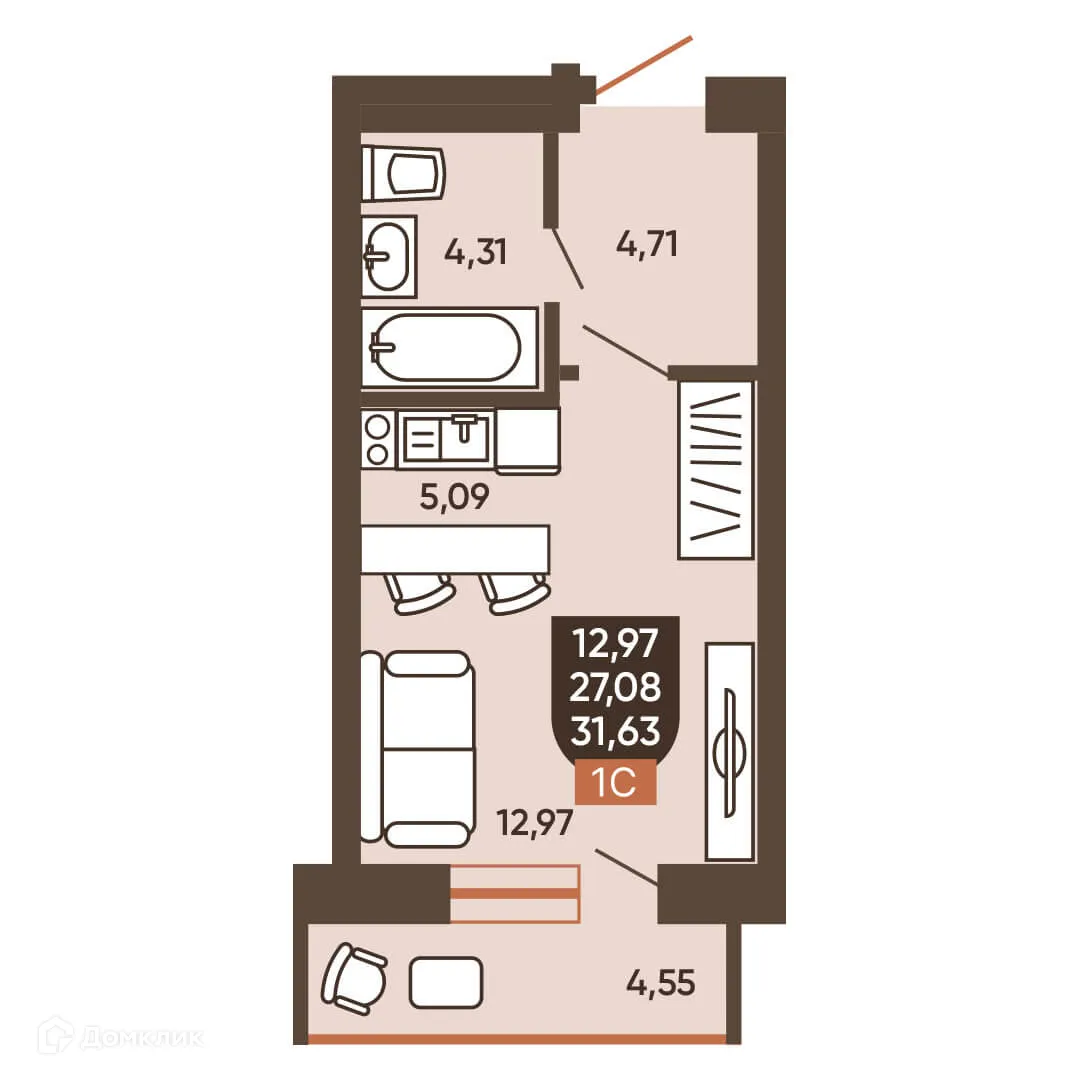 Фото квартиры в ЖК ЕРМАК