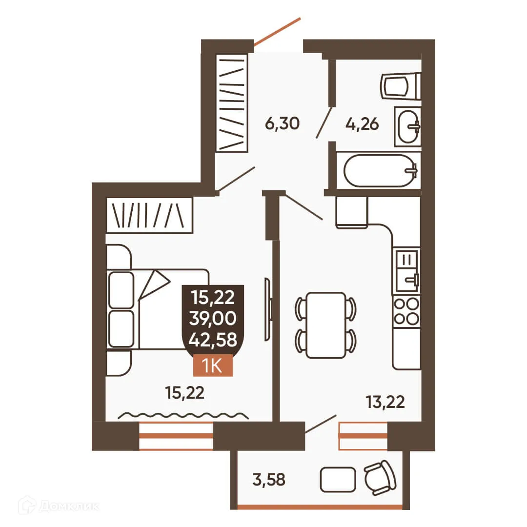 Фото квартиры в ЖК ЕРМАК