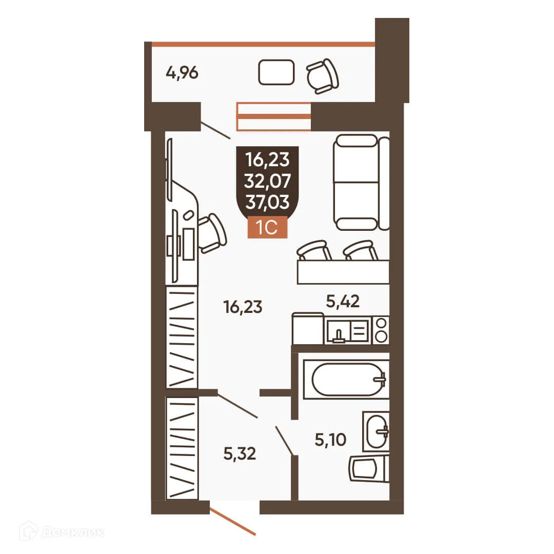 Фото квартиры в ЖК ЕРМАК