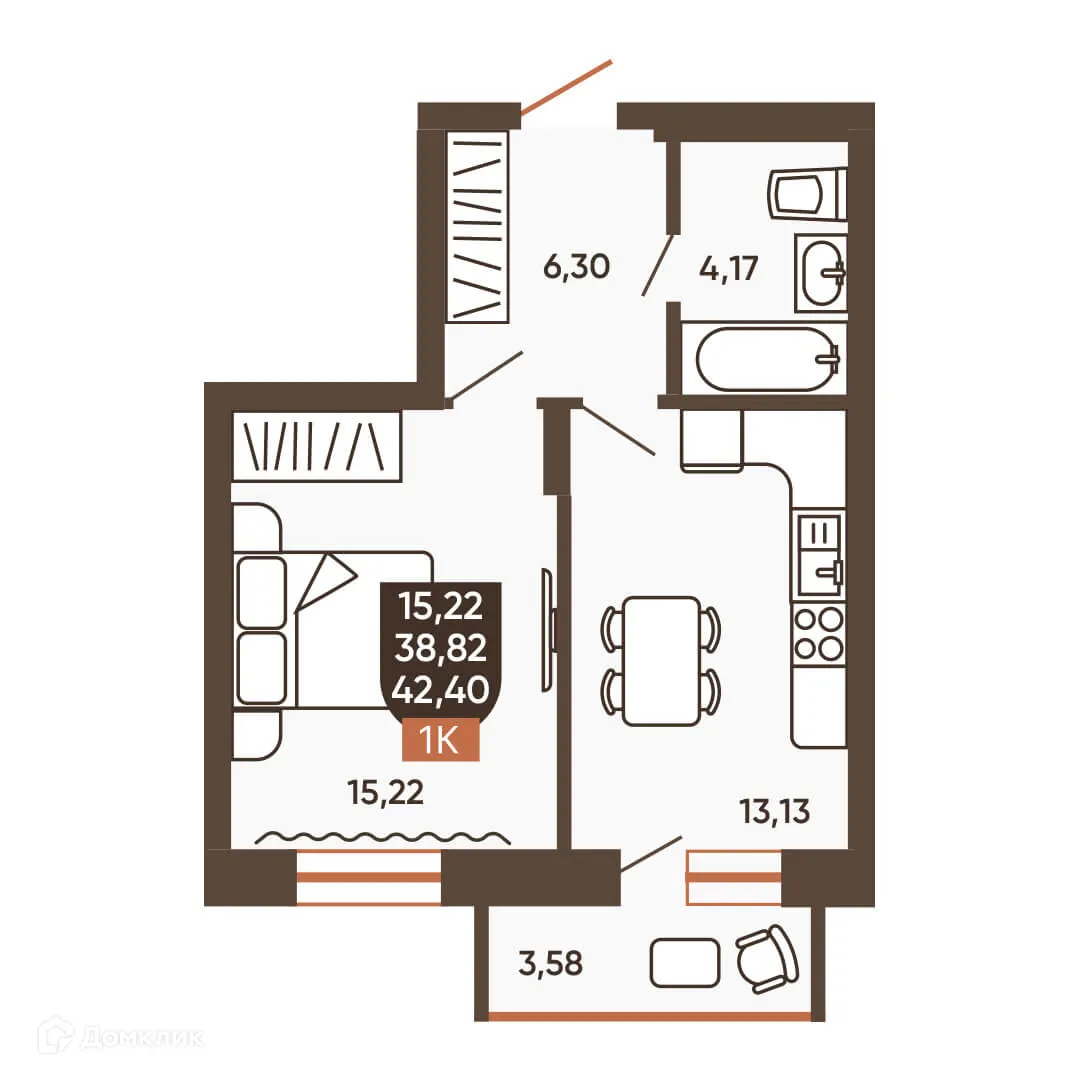 Фото квартиры в ЖК ЕРМАК