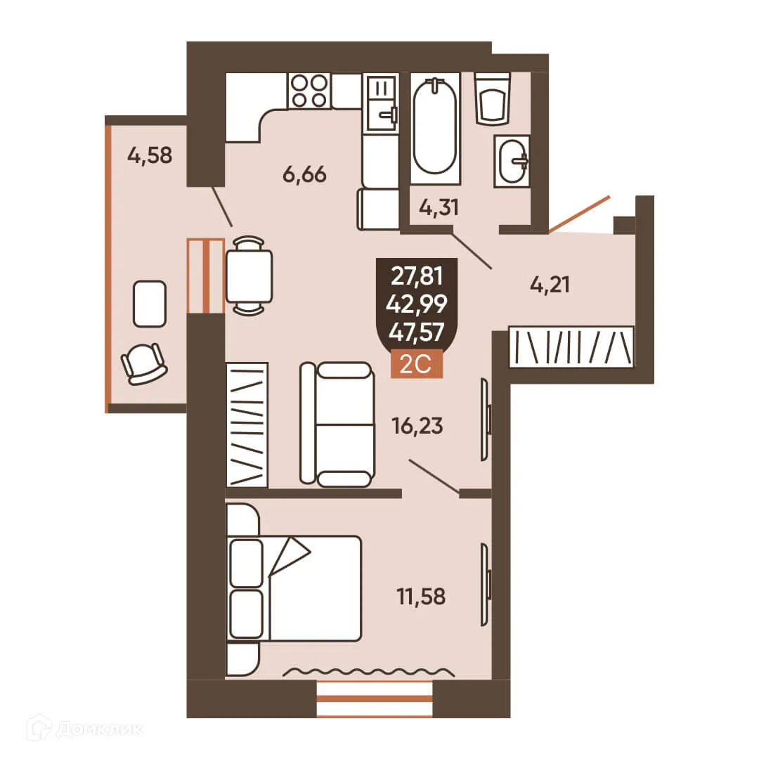 Фото квартиры в ЖК ЕРМАК