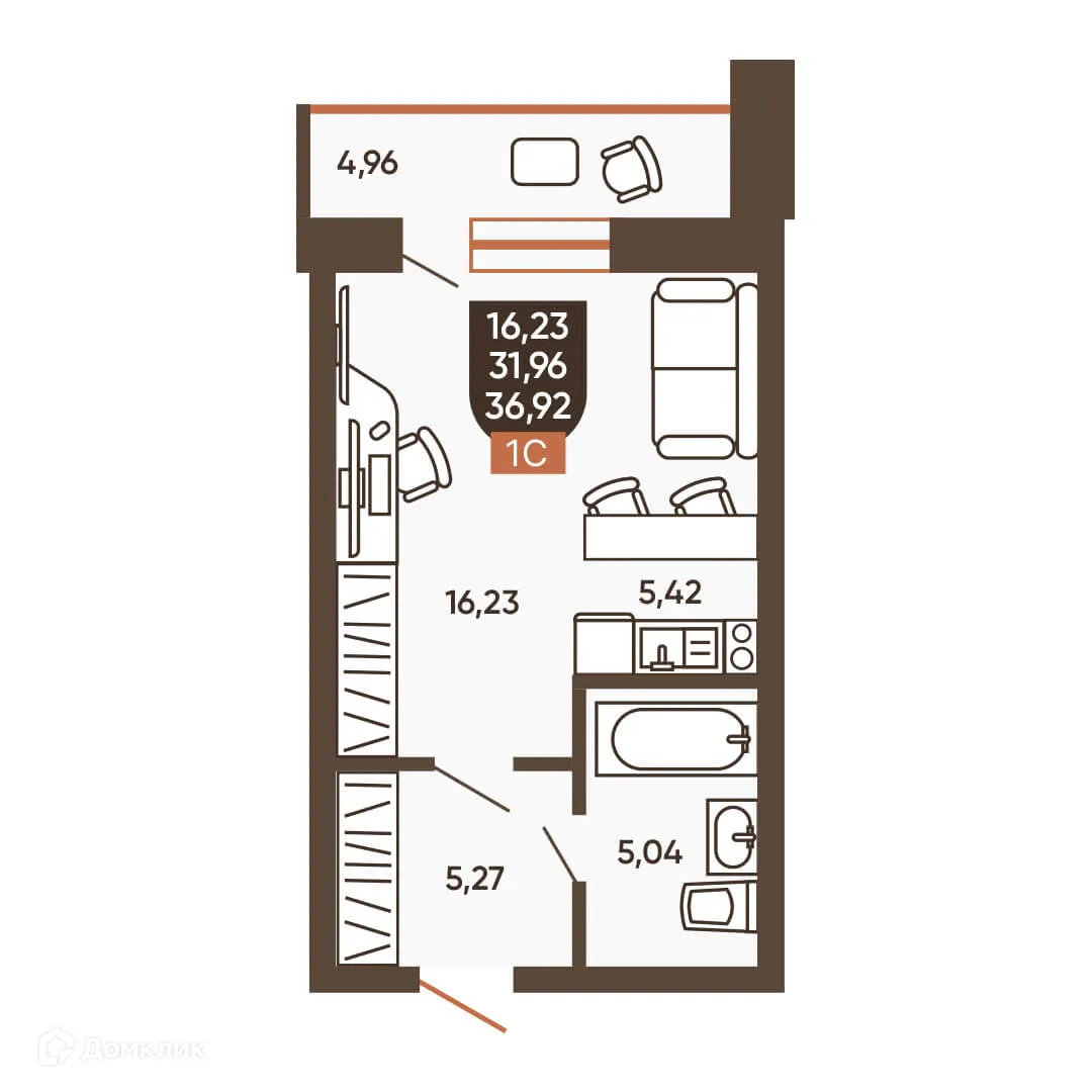 Фото квартиры в ЖК ЕРМАК