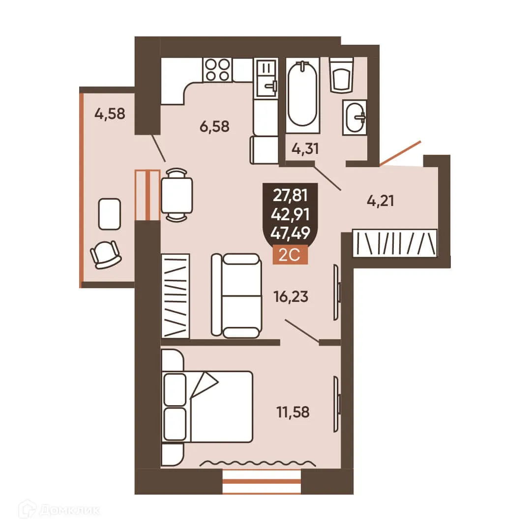 Фото квартиры в ЖК ЕРМАК