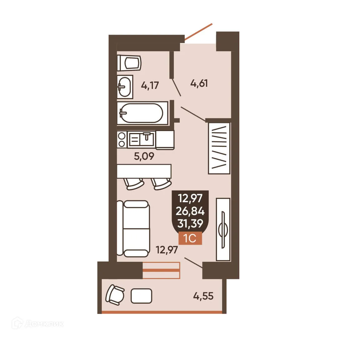 Фото квартиры в ЖК ЕРМАК