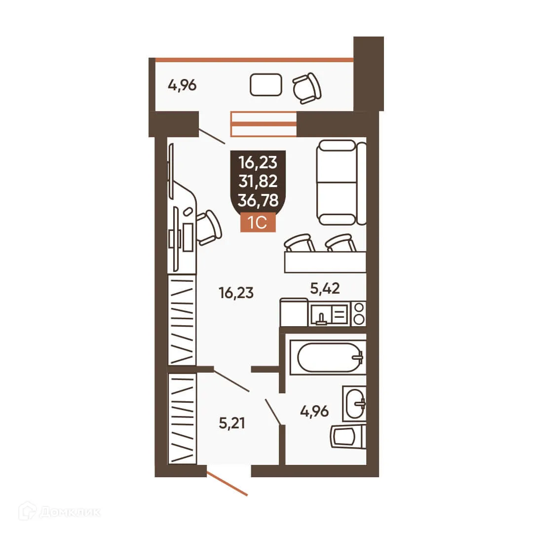 Фото квартиры в ЖК ЕРМАК