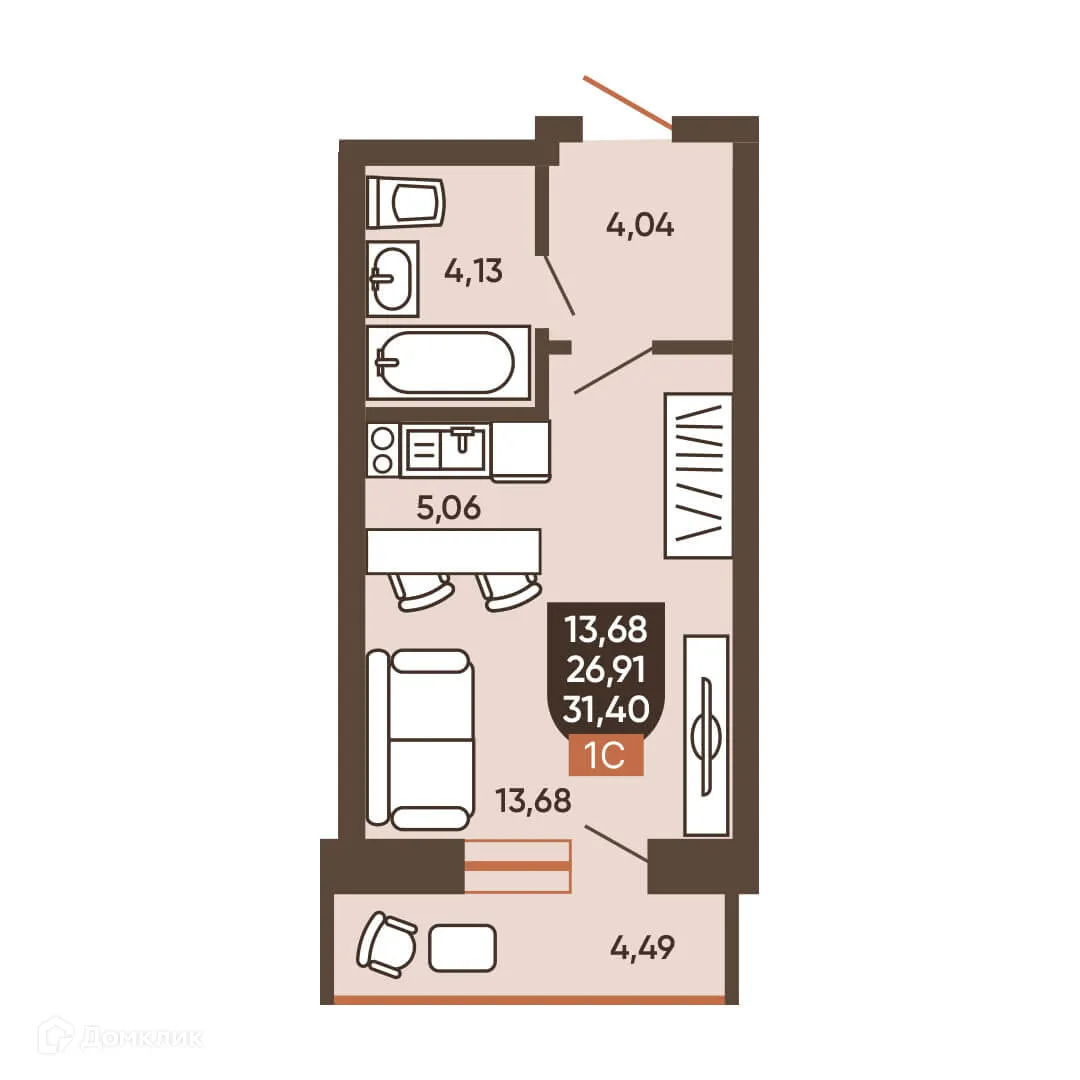 Фото квартиры в ЖК ЕРМАК