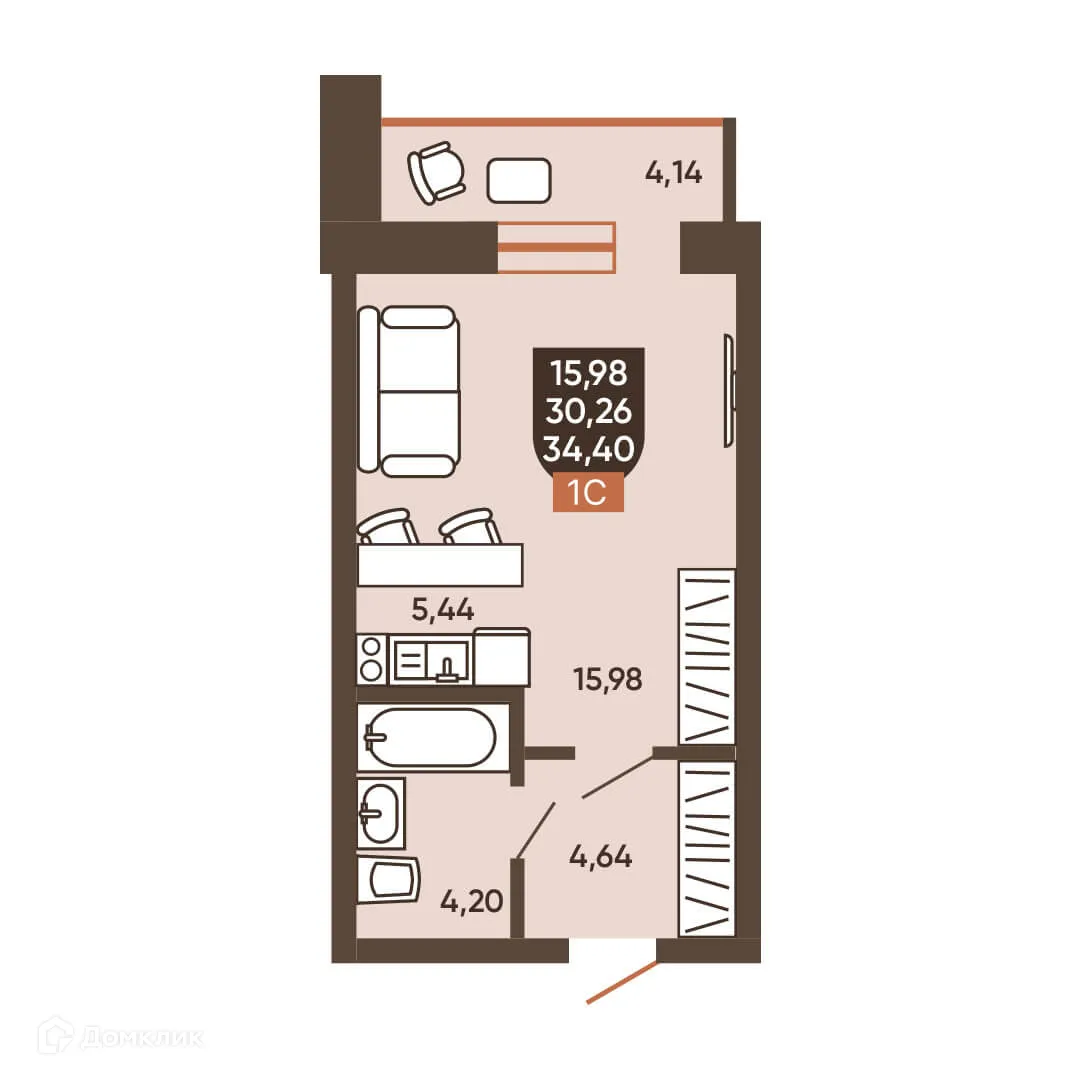 Фото квартиры в ЖК ЕРМАК