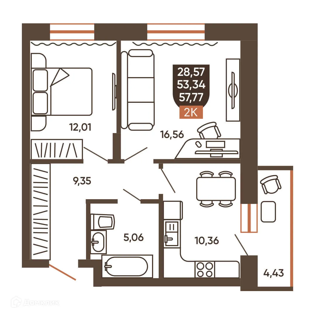 Фото квартиры в ЖК ЕРМАК