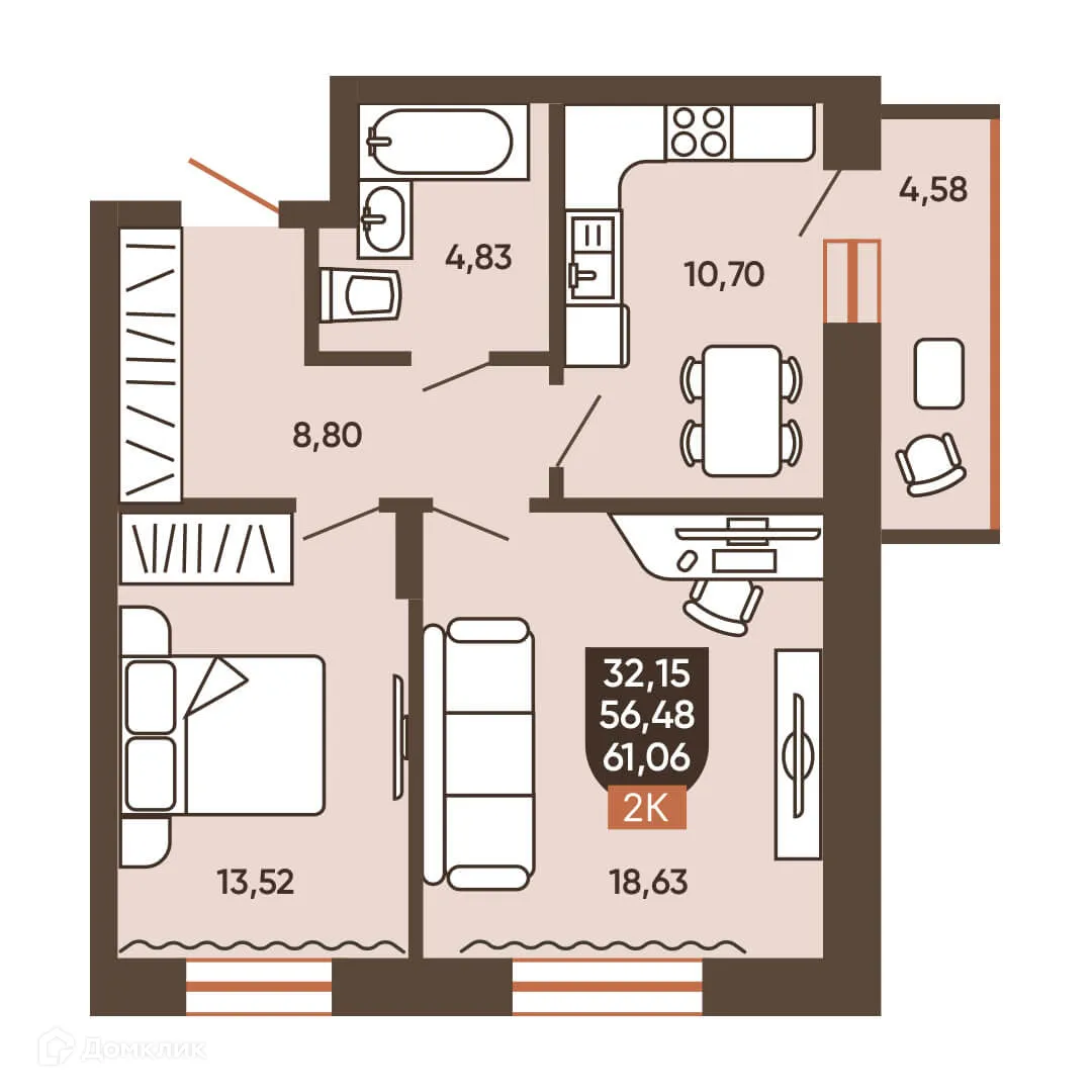 Фото квартиры в ЖК ЕРМАК