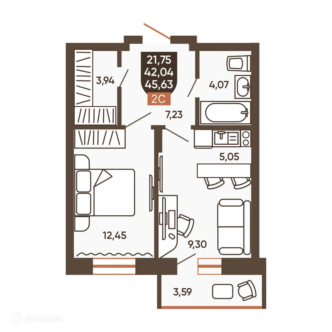 Фото квартиры в ЖК ЕРМАК