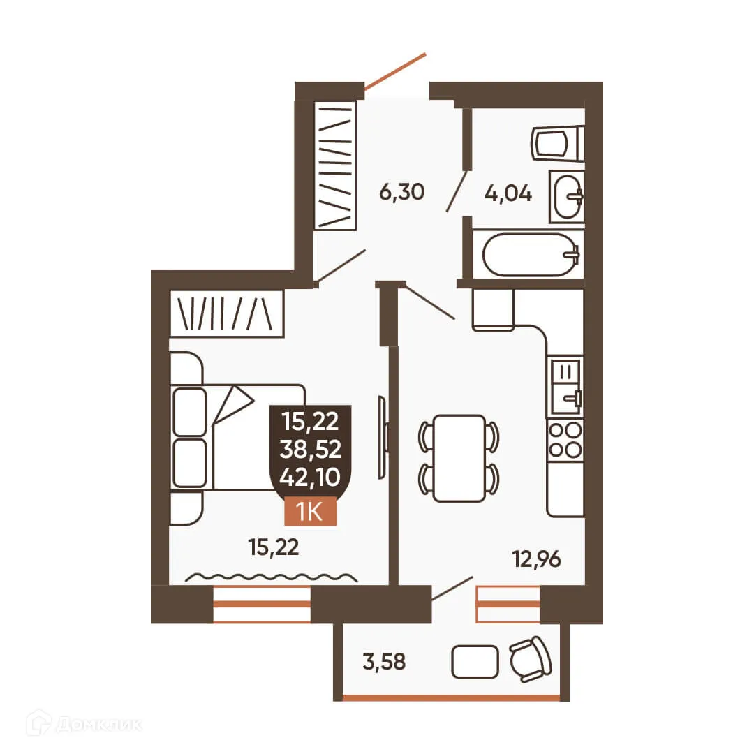 Фото квартиры в ЖК ЕРМАК