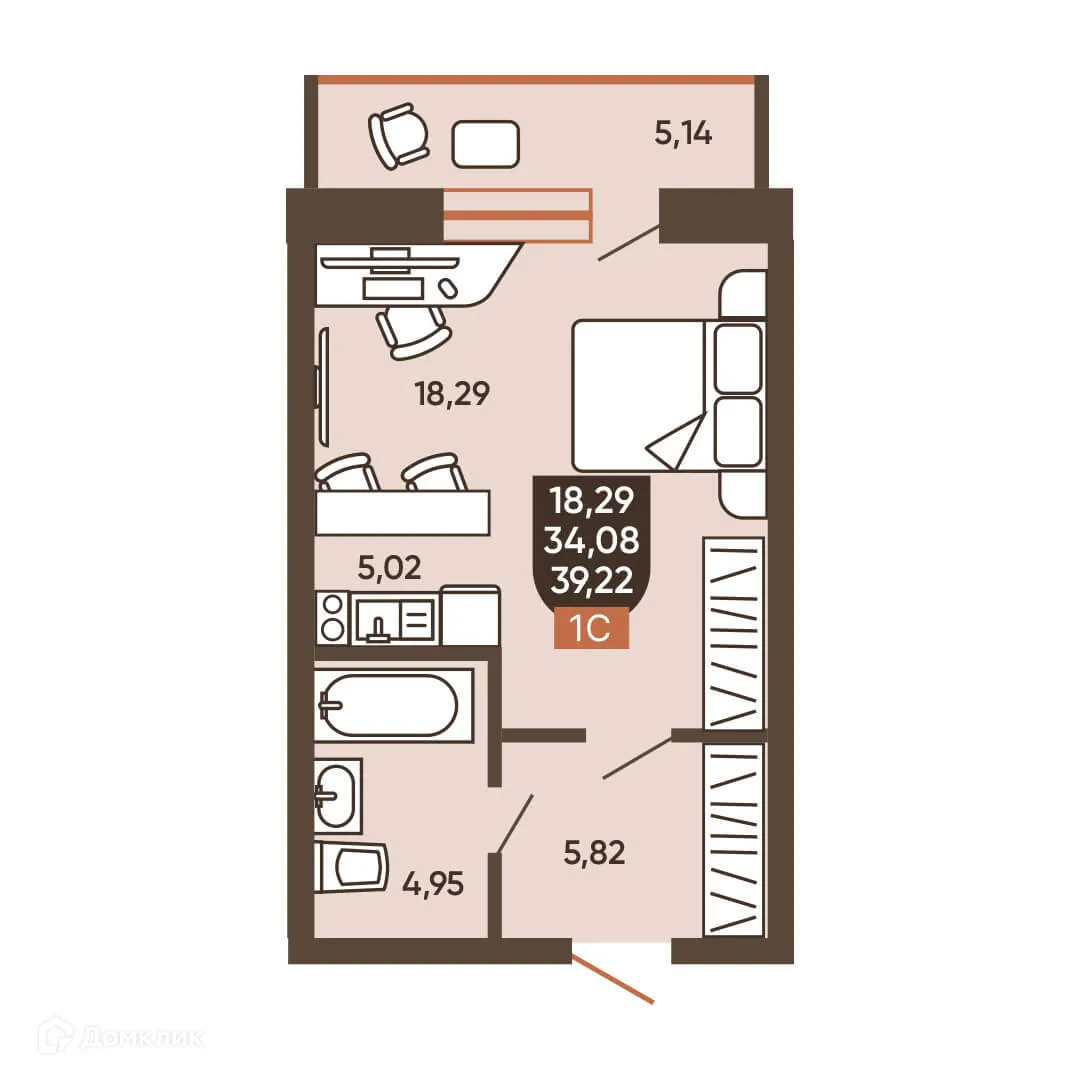 Фото квартиры в ЖК ЕРМАК