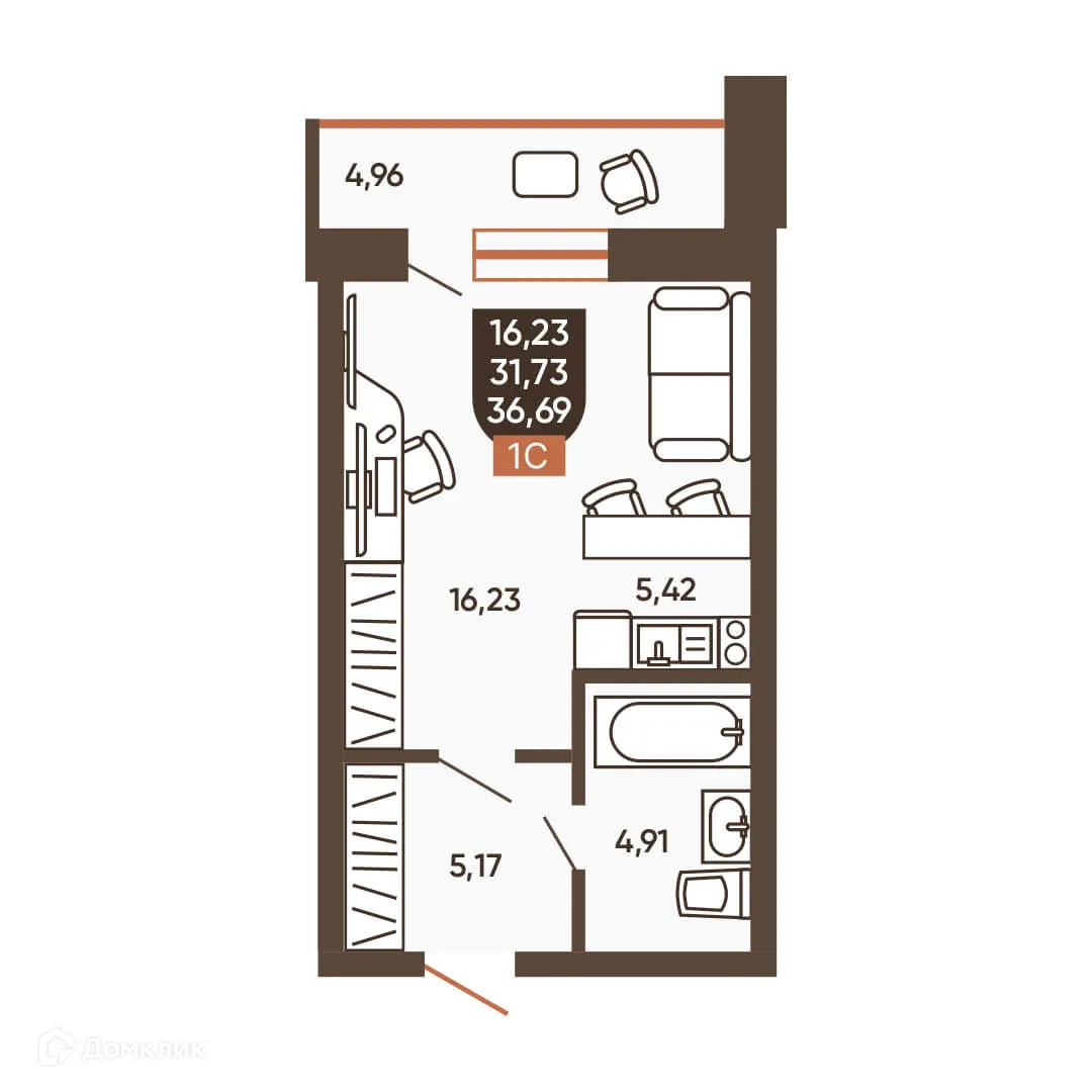 Фото квартиры в ЖК ЕРМАК