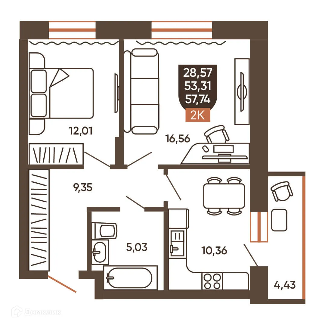 Фото квартиры в ЖК ЕРМАК