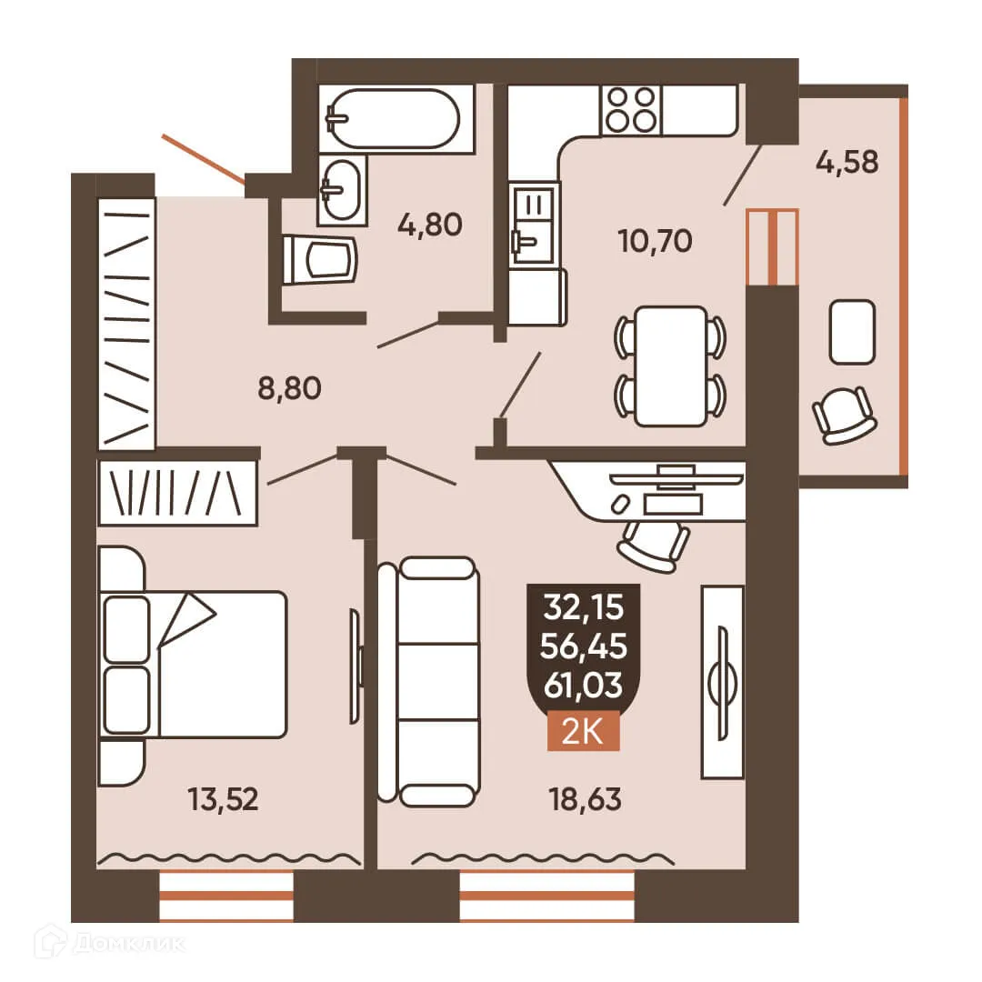 Фото квартиры в ЖК ЕРМАК